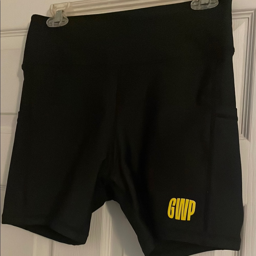 Black Shorts with Yellow GWP Logo